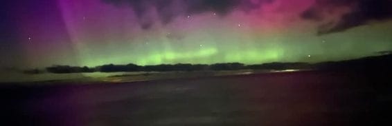 Aurora as seen from the cottages